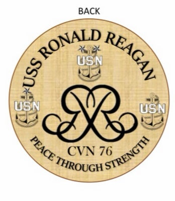 Custom Order- USS Ronald Reagan Class 270 Chief Select Tokens
