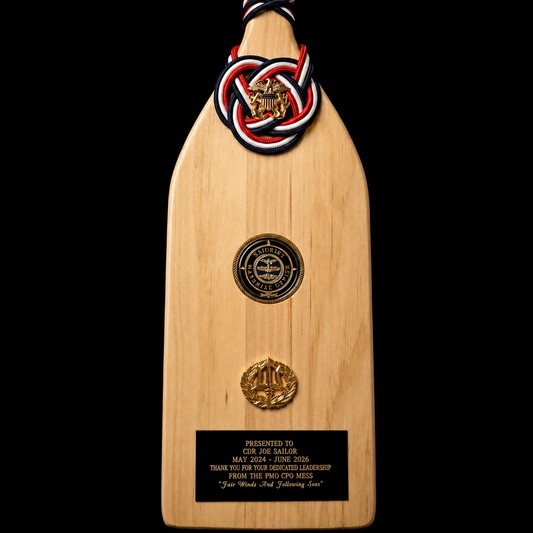 Patriotic Custom Engraved Military Wood Paddle