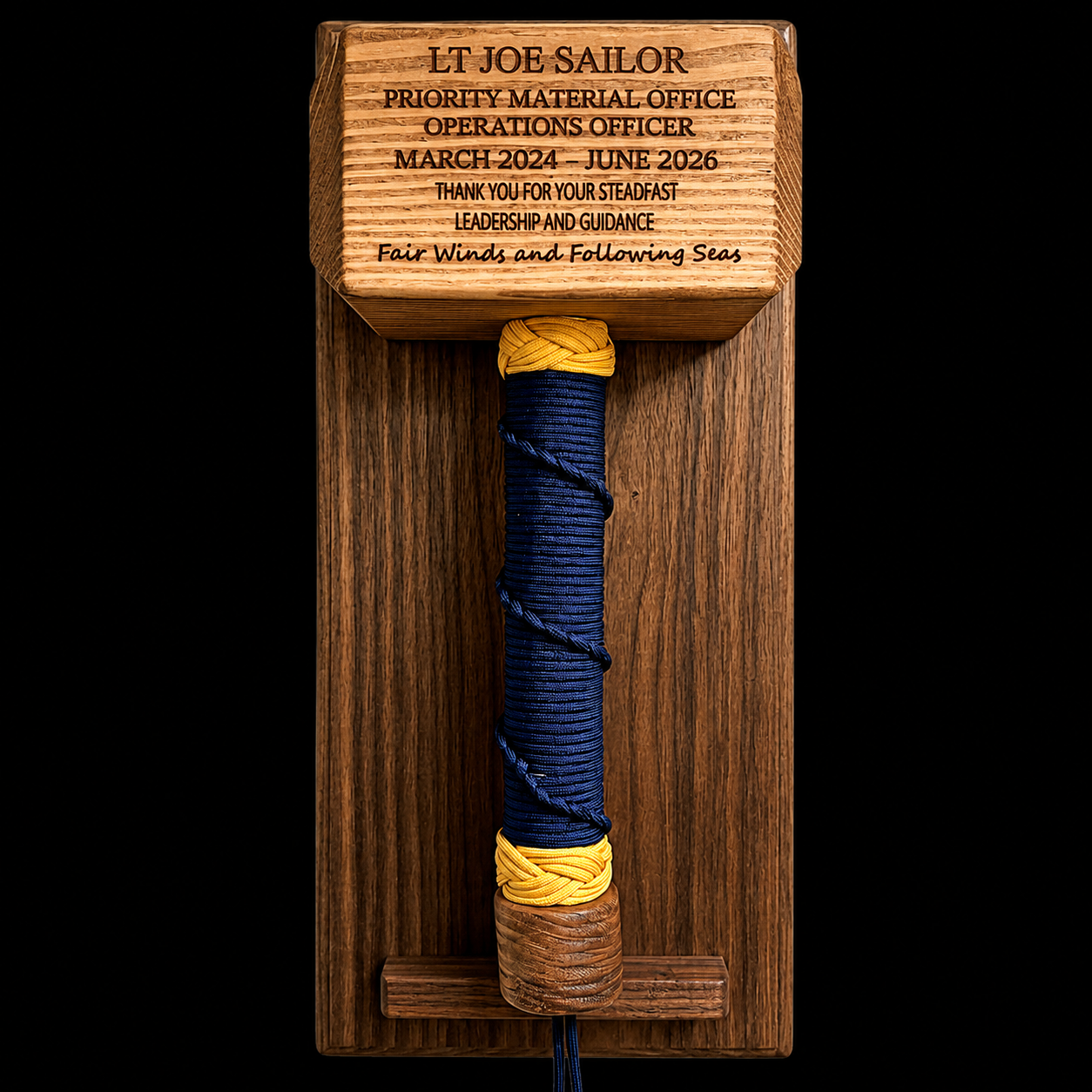 Custom Engraved Military Thor Hammer