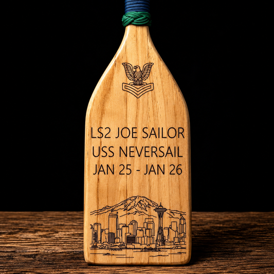 Personalized City Skyline Military Paddle